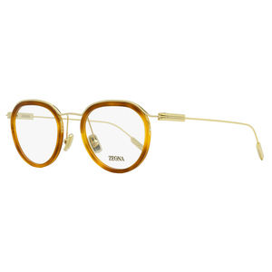 Zegna Floating Oval Eyeglasses EZ5289 053 Blonde Havana/Gold 49mm
